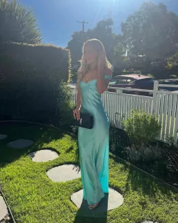 Natalie Rolt Bridget Maxi Gown in Turquoise Size 8 for rent on The Volte - image 2