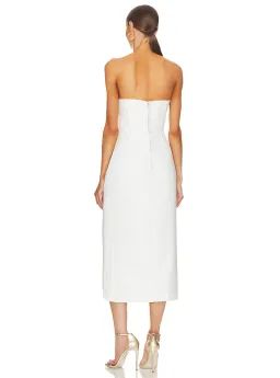 Elliatt Agatha Midi Dress in Ivory White Size 12 for rent on The Volte - image 2