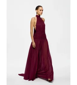 Effie Kats Verity Gown Burgundy Size S AU 8 for rent on The Volte - image 3