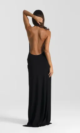 Natalie Rolt Winona Gown Maxi Black Size AU 6 for rent on The Volte - image 2