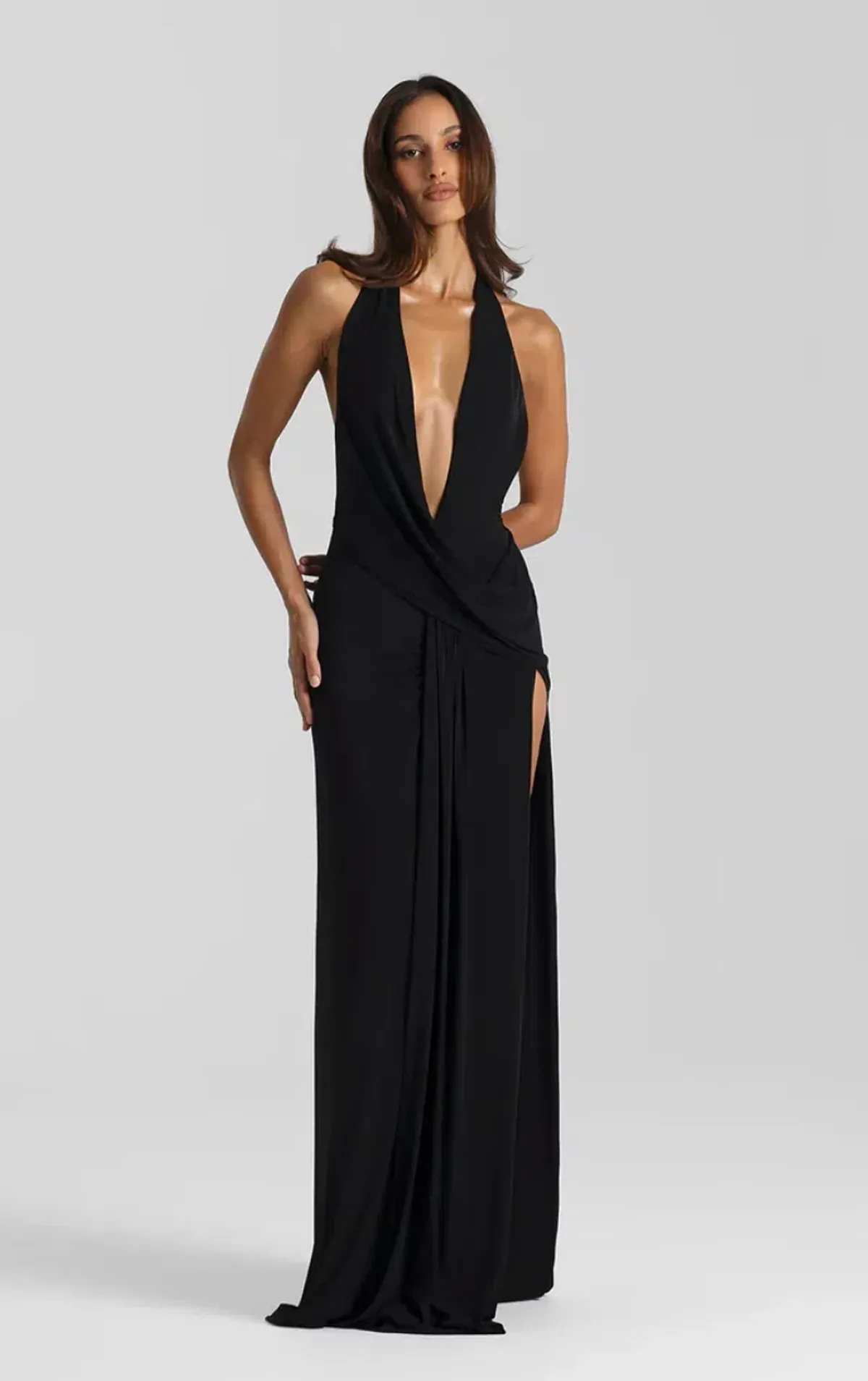 Natalie Rolt Winona Gown Maxi Black Size AU 6 - Image 1