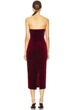 ASTR the Label Arista Midi Dress Wine Size 6/XS for rent on The Volte - image 2