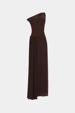 Misha Sisal Maxi Dress Espresso Size 10 for rent on The Volte - image 5