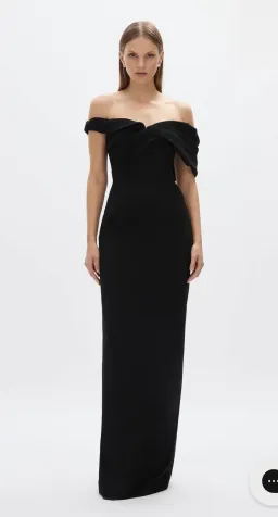 Rachael Gilbert Mattie Full Length Gown Black Size 8 for rent on The Volte - image 2