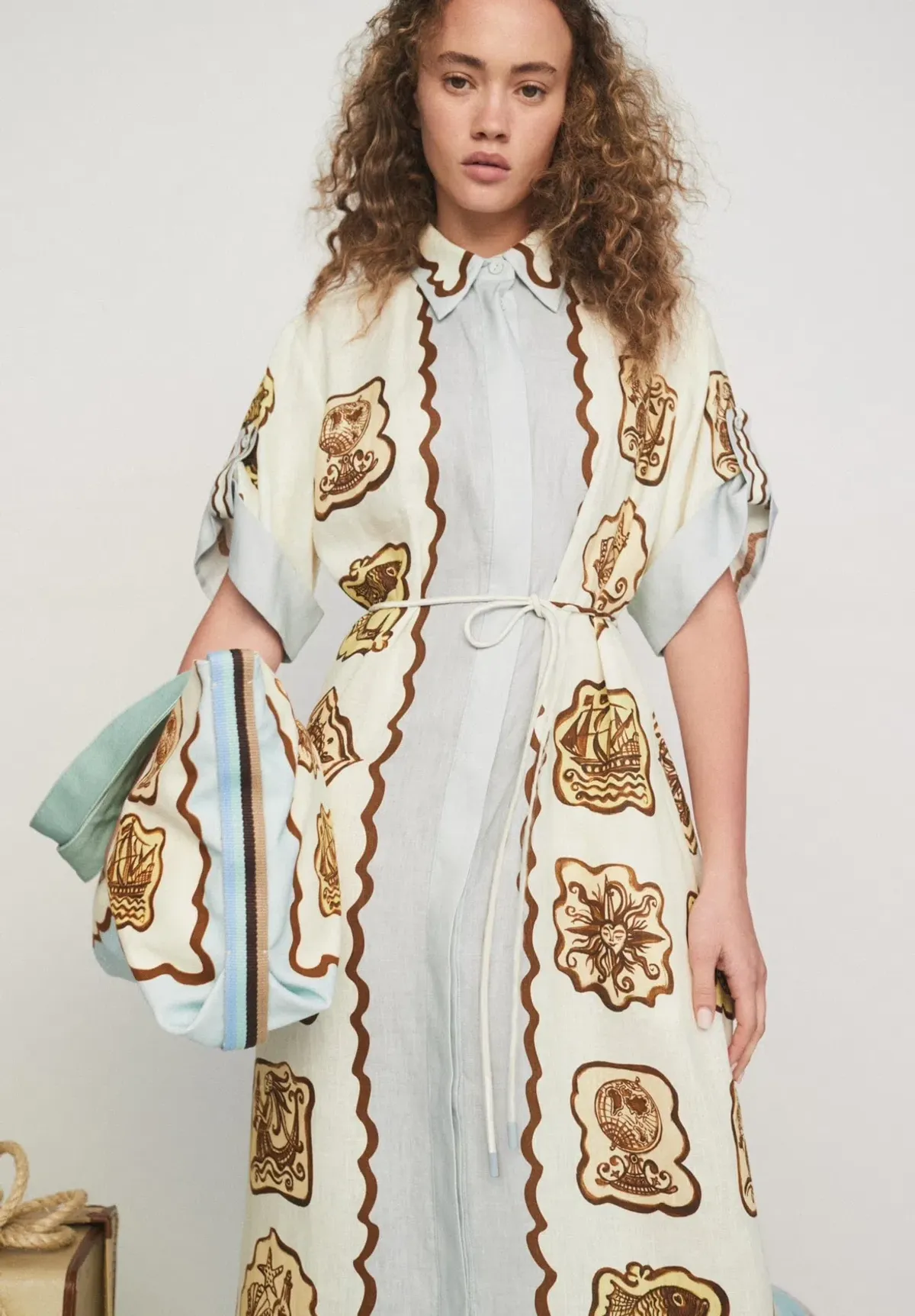 Alemais Relic Shirt Dress Multi Size 12 - Image 2