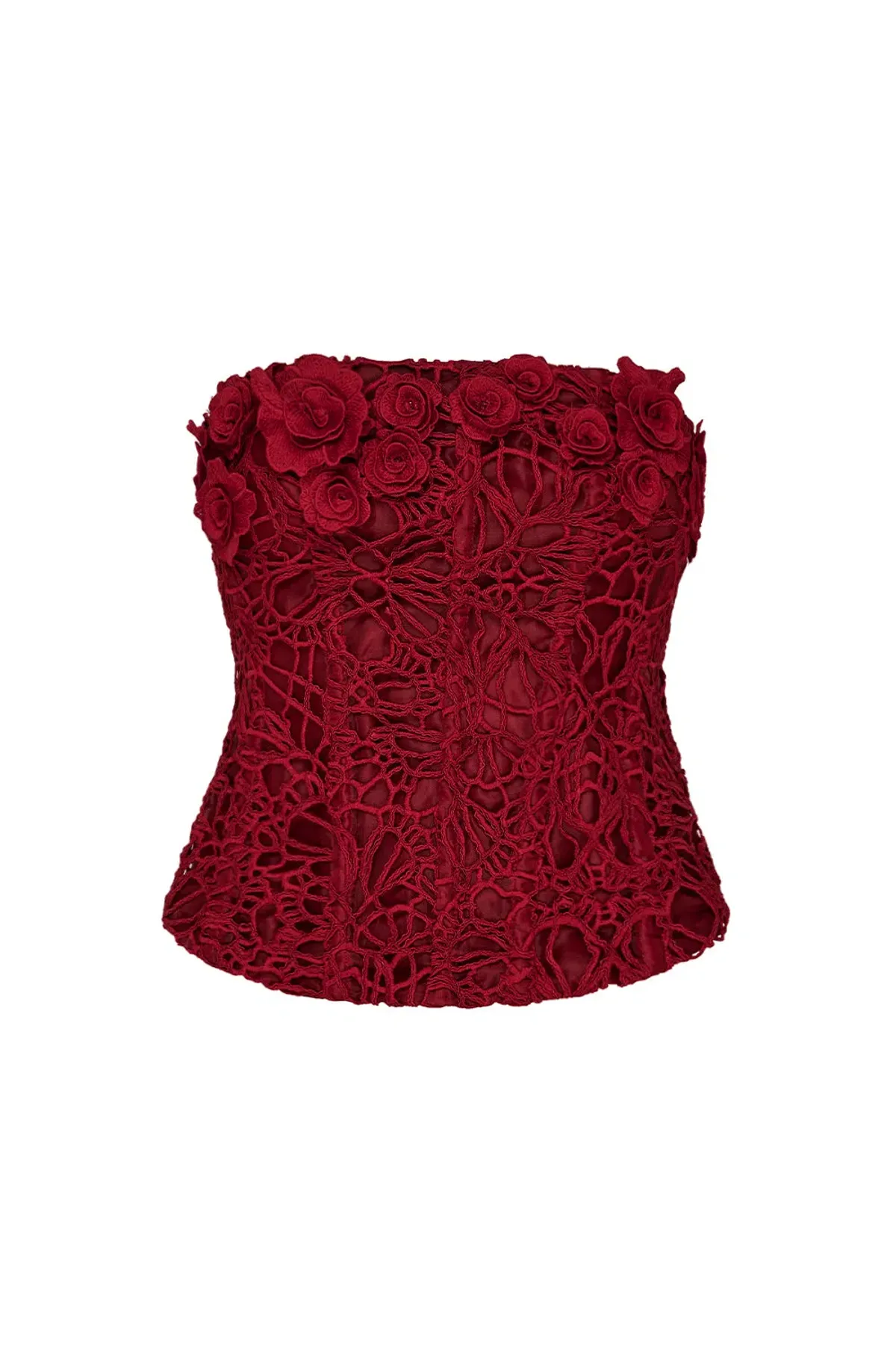 Manning Cartell Tea Ceremony Bustier Size AU 6 and Mini Skirt Size AU 4 Set in Ruby Red - Image 5