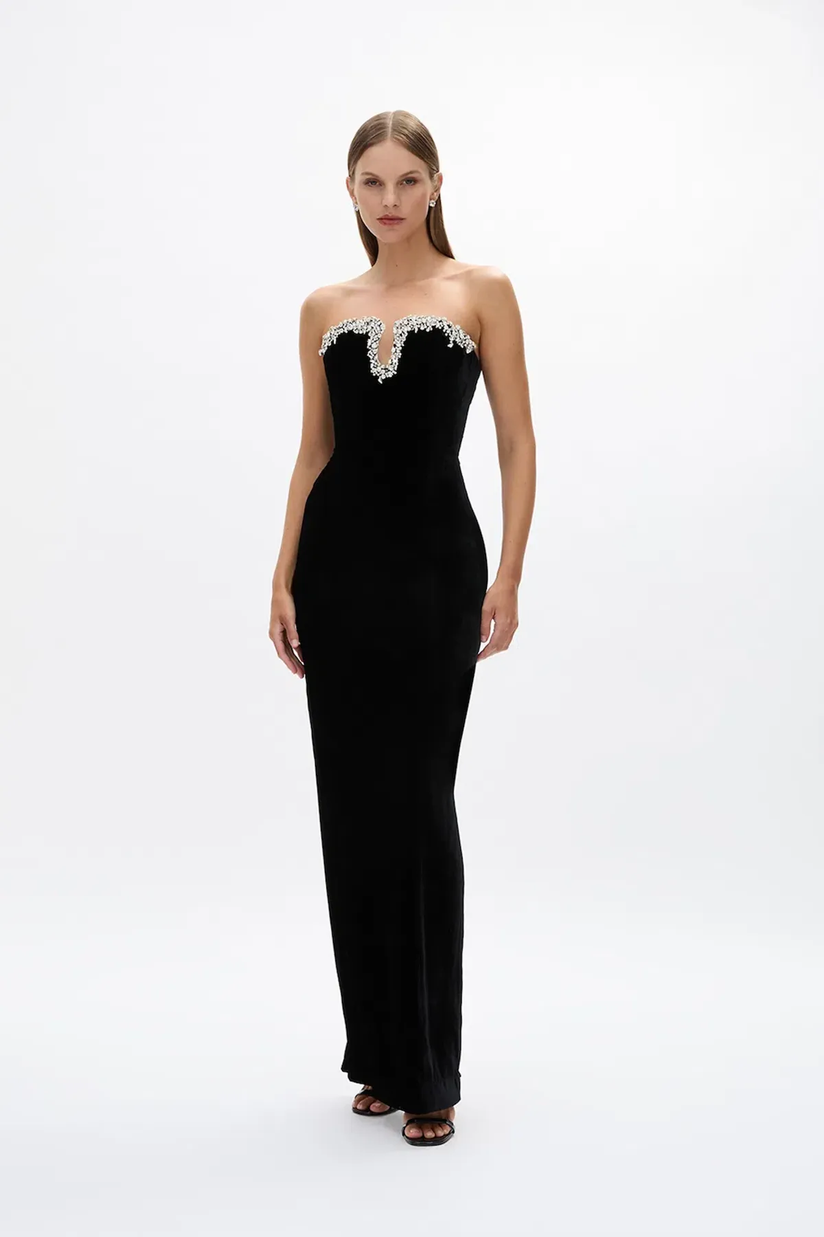 Rachel Gilbert Claudine Gown in Black Size 2 / AU 10 - Image 1