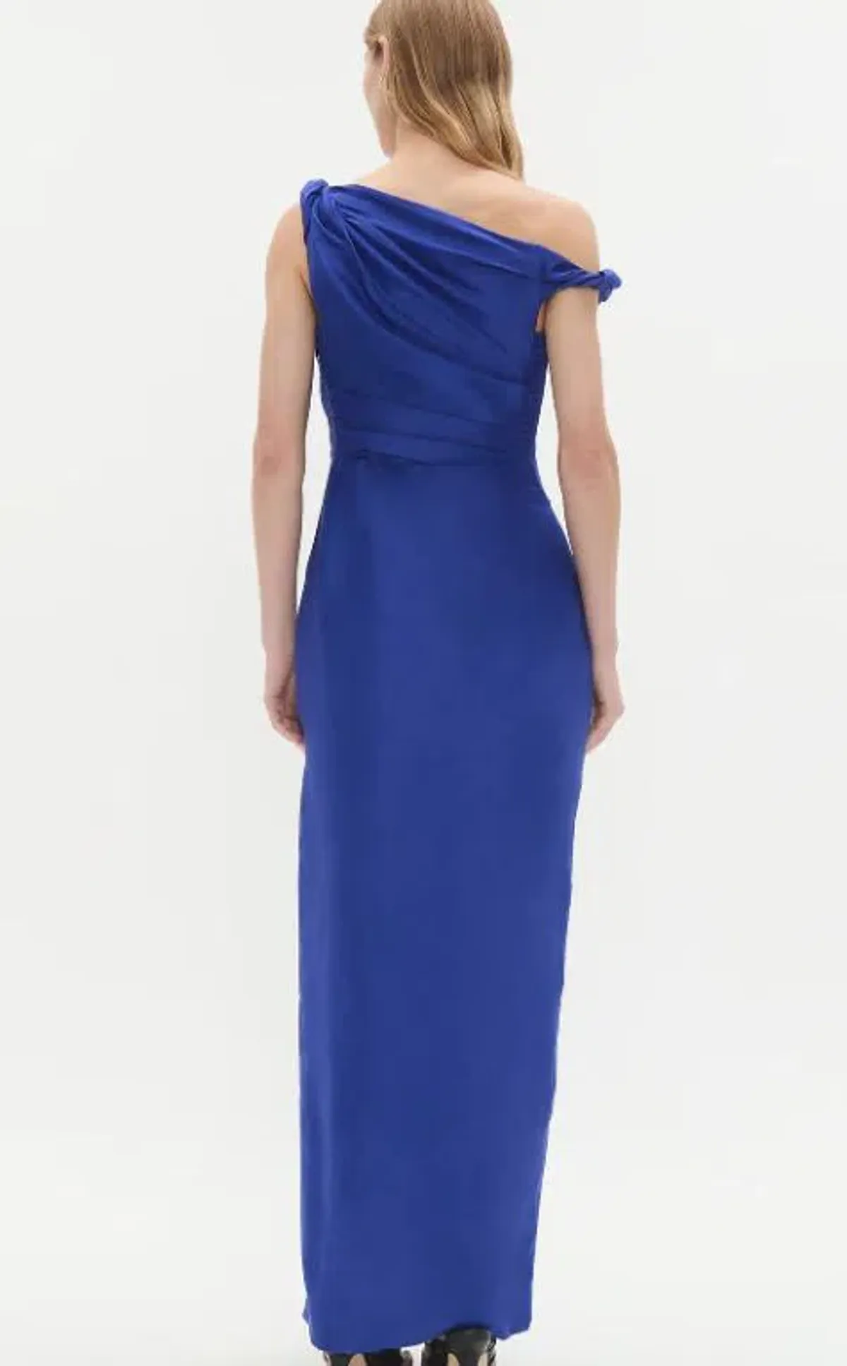 Aje Bridgette Midi Dress Bright Cobalt Size AU 8 - Image 2