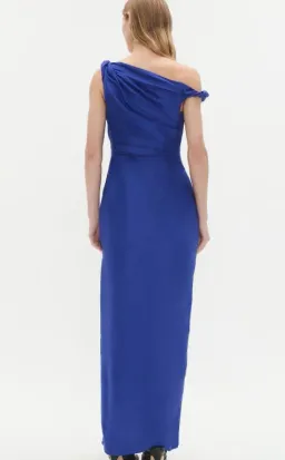 Aje Bridgette Midi Dress Bright Cobalt Size AU 8 for rent on The Volte - image 2