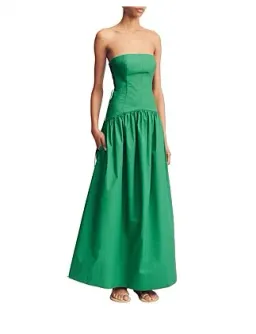 Maiori Lace Up Strapless Maxi Dress Size 8/S for rent on The Volte - image 2