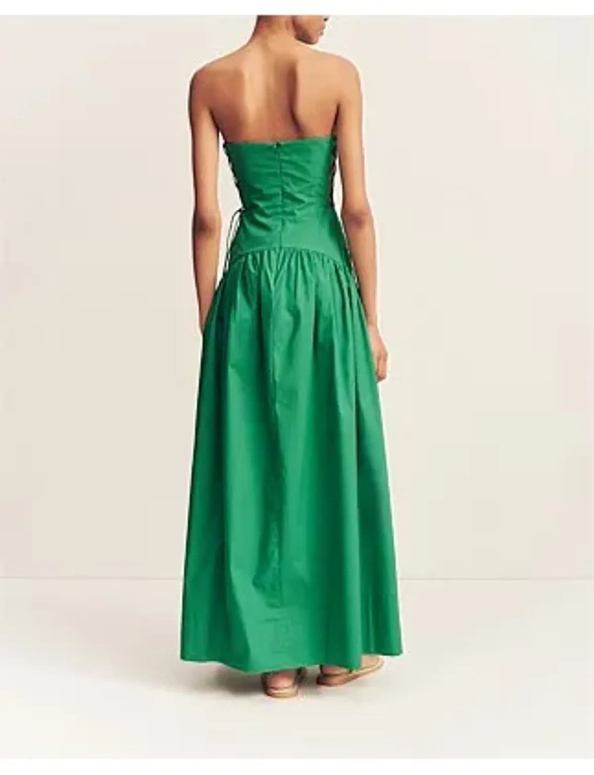 Maiori Lace Up Strapless Maxi Dress Size 8/S - Image 5