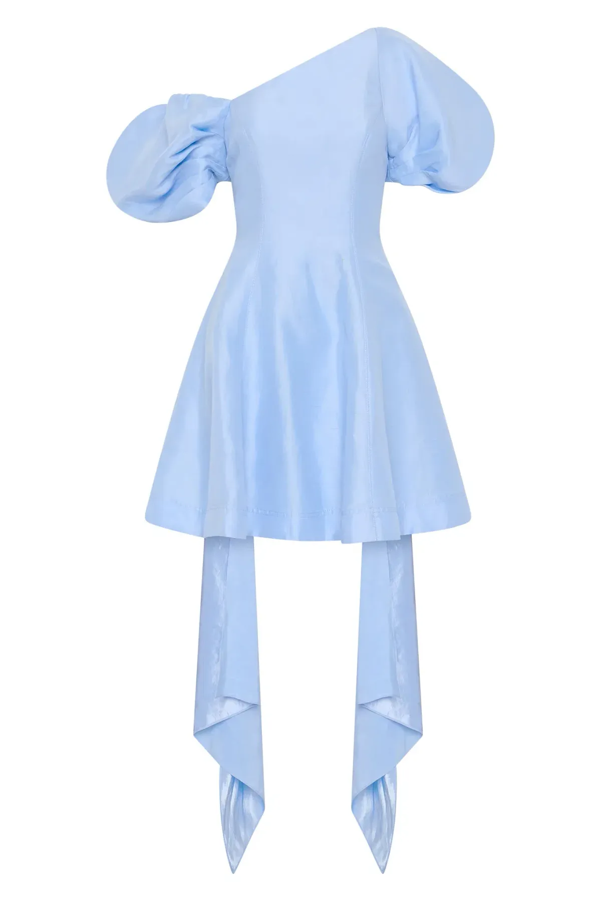 AJE Arista Tulip Sleeve Mini Dress Powder Blue Size 16 - Image 6