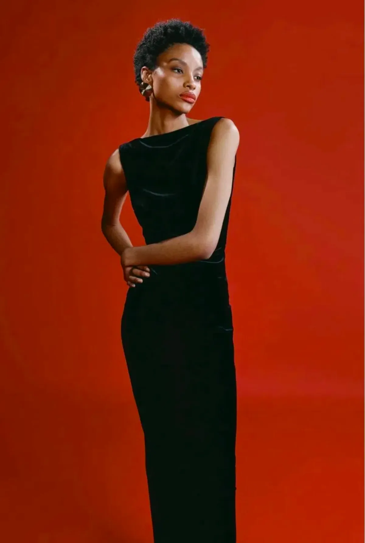 Effie Kats Velvet Verona Gown Black Size 10 - Image 5