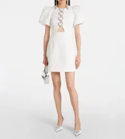 Rebecca Vallance Alicia Puff Sleeve Mini Dress White Size AU 10 for rent on The Volte - image 4