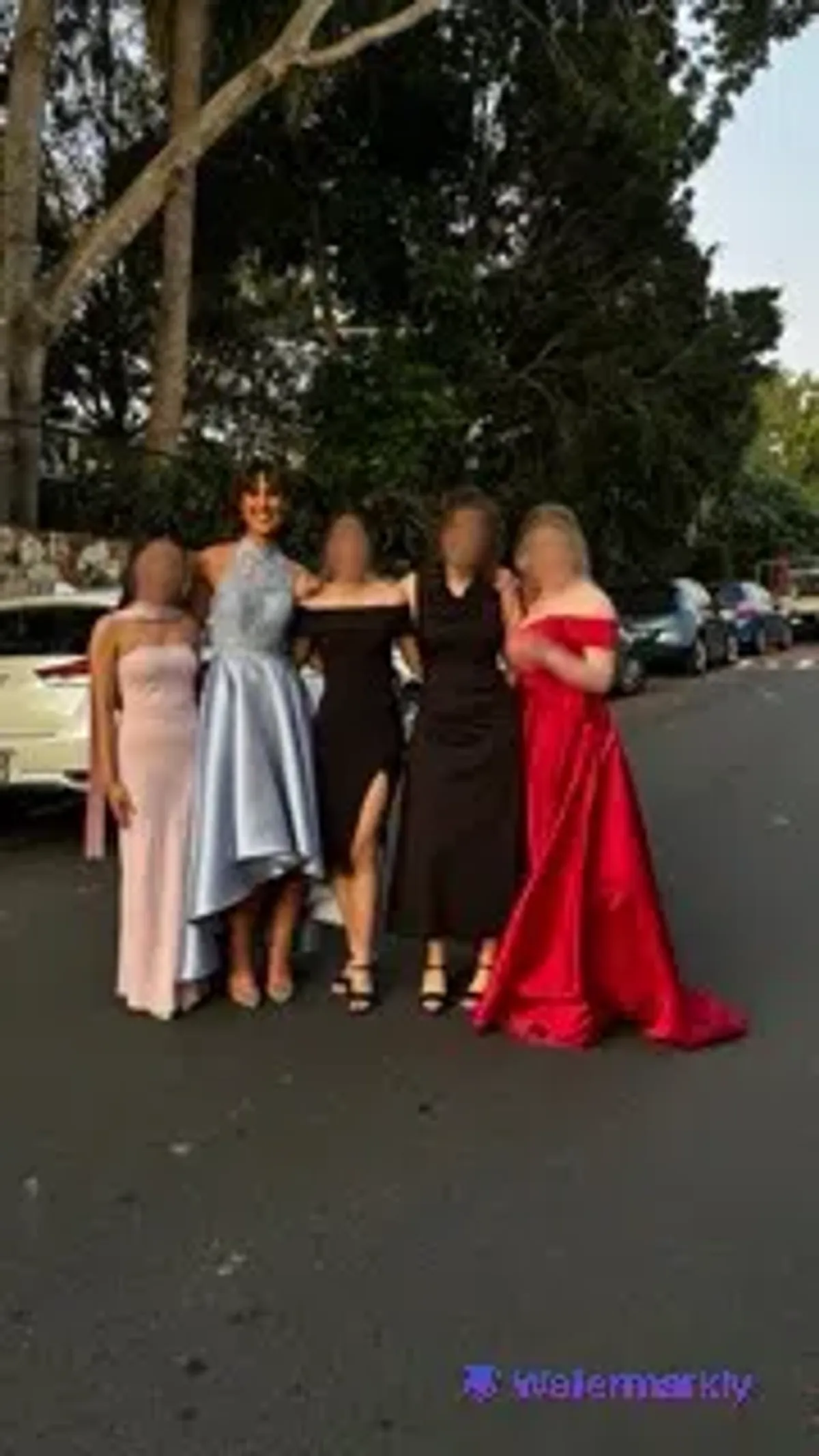 Alyce Paris A Formal Affair Ice-Blue High-Low Halter Neck Dress Size 10/XS - Image 2