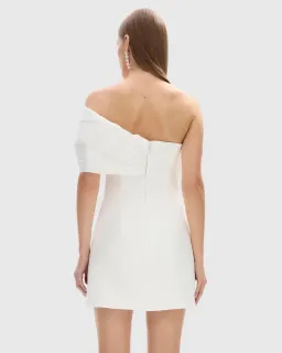 Rachel Gilbert Kace Mini Dress White Size AU 10 for rent on The Volte - image 3