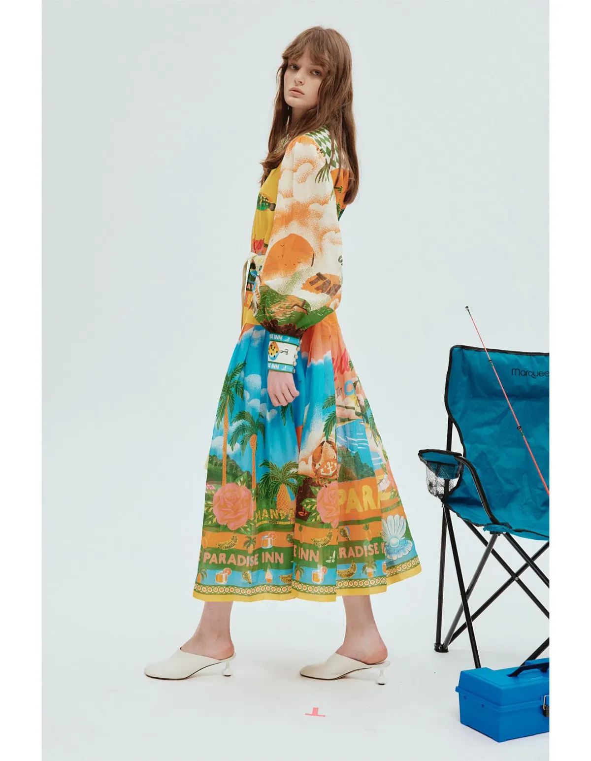 Alemais Paradiso Shirt Dress Multi Size 10 - Image 2