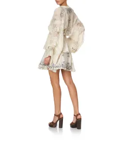 Camilla Tie Front Lace Insert Layer in Memories Of Moree Size M / AU 12 for rent on The Volte - image 5