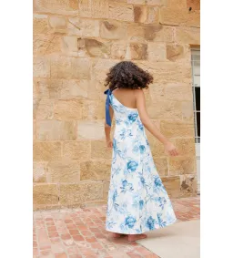 Aston Studio Mila Maxi Dress Cerulean Peony Size AU 10 for rent on The Volte - image 5