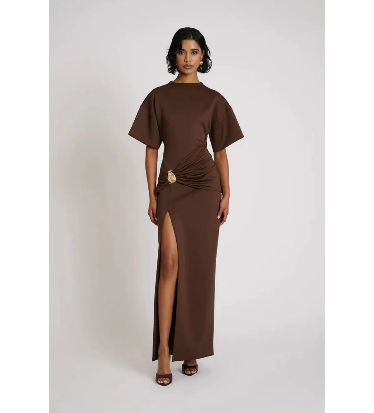 Eliya The Label Aldo Maxi Dress Chocolate Size 12 - Image 2