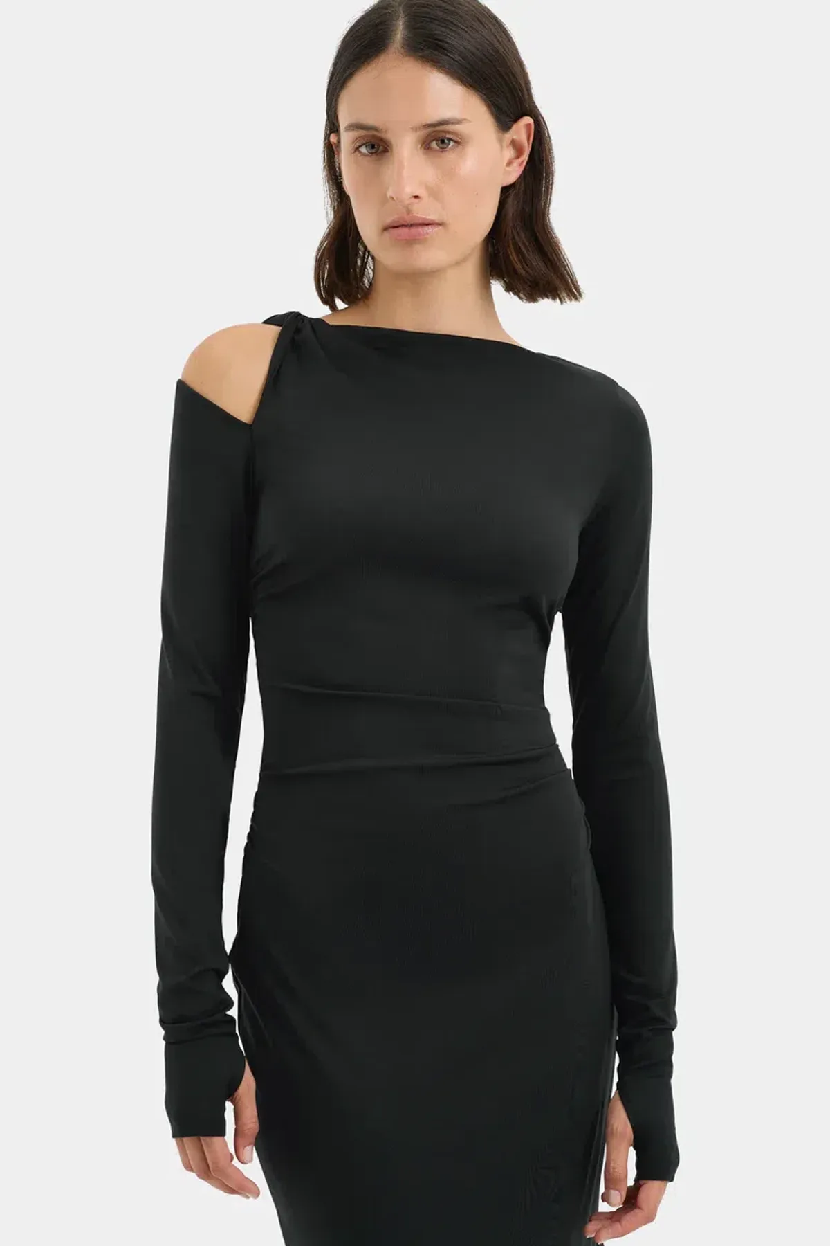 Sir The Label Elm Long Sleeve Midi Dress Black Size 10/M - Image 3