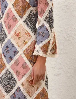 Tallow Lace Trim Midi Dress for rent on The Volte - image 3