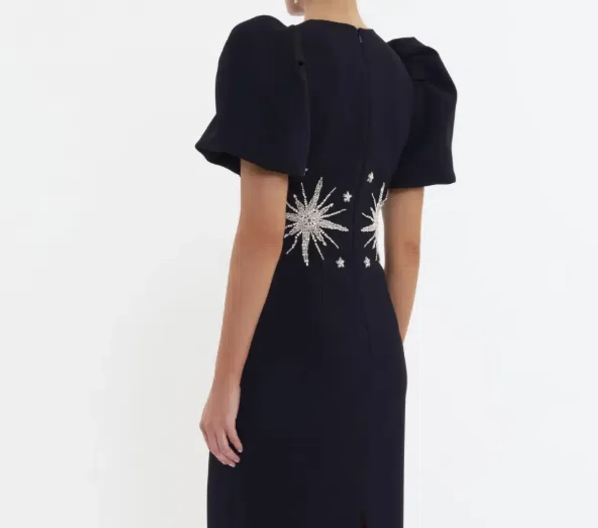 Rebecca Vallance Estella Mini Dress Black/Beaded Size 6 - Image 3