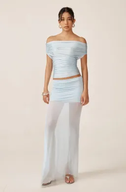 Ance Gria Grace Top and Skirt Set in Ice Blue Size XS / AU 6/8 for rent on The Volte - image 1