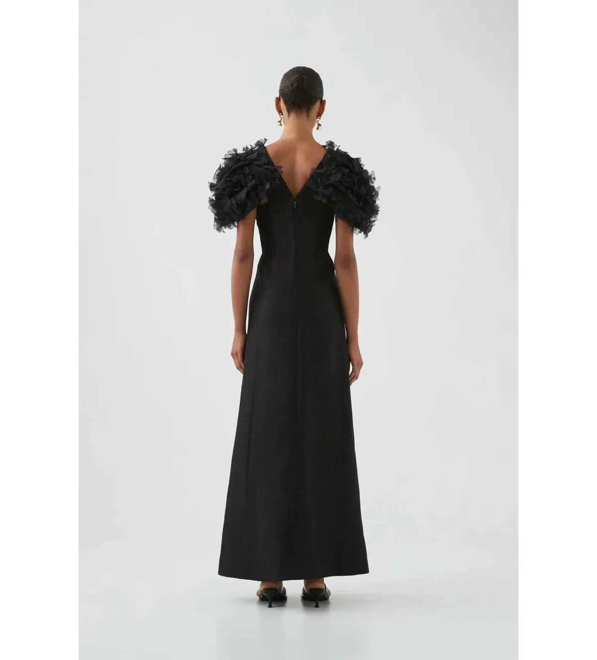 Aje Muse Midi Dress in Black AU 6 - Image 3
