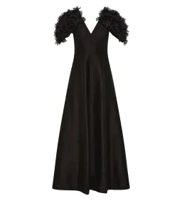 Aje Muse Midi Dress in Black AU 6 for rent on The Volte - image 4