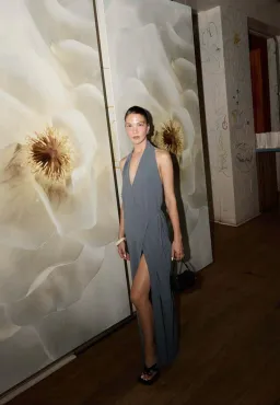 Henne Vida Dress Grey Size 8 for rent on The Volte - image 1