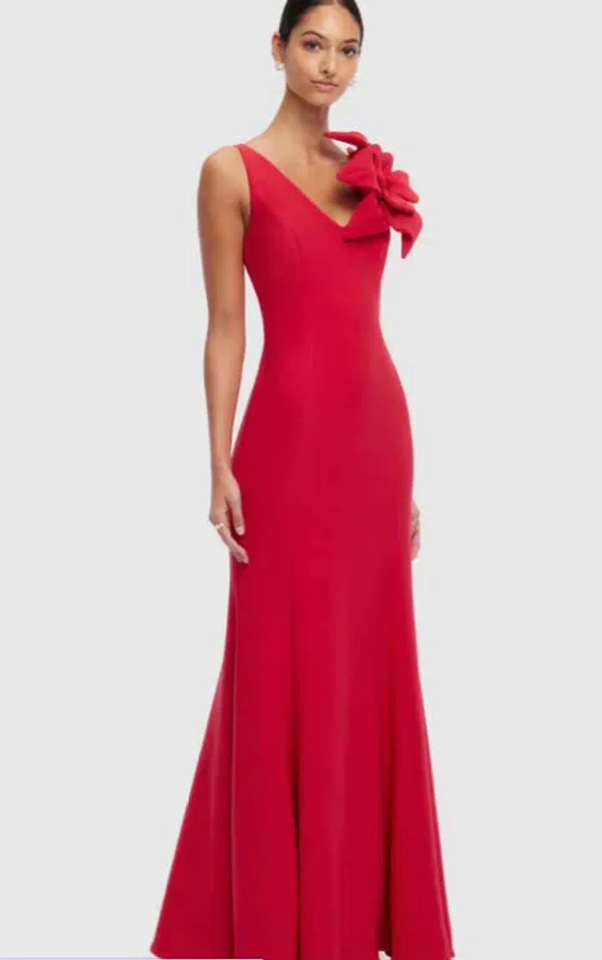Leo Lin Eugenie Rosa Gown Red Size 8 - Image 3