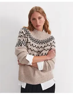 Sunflower Fair Isle Wool Sweater Oatmeal for rent on The Volte - image 5