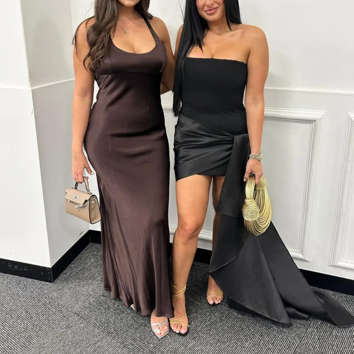 Bec & Bridge Maxina Crossover Maxi Dress Brown Size 12 - Image 5