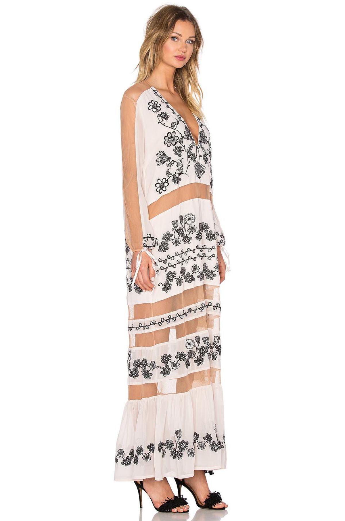 For Love & Lemons Maxi Dress Print Size 8 - Image 2