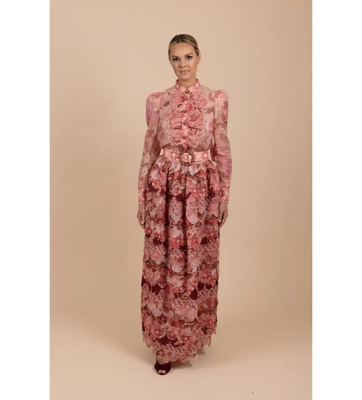 Zimmerman Concert Scalloped Shirt and Skirt in Multi Size 2 / AU 12 - Image 1