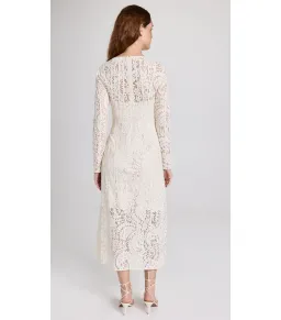 Zimmermann Devi Panelled Lace Midi Dress Ivory Size 2 / AU 12 for rent on The Volte - image 3