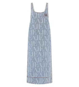 Aje Nostalgia Denim Midi Dress Coastal Logo Wash Size AU 6 for rent on The Volte - image 5