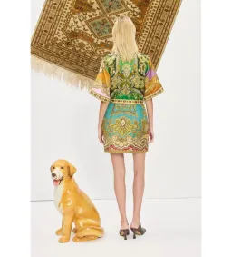 Alemais Clemenza Spliced Mini Dress Multi Print Size AU 16 for rent on The Volte - image 3