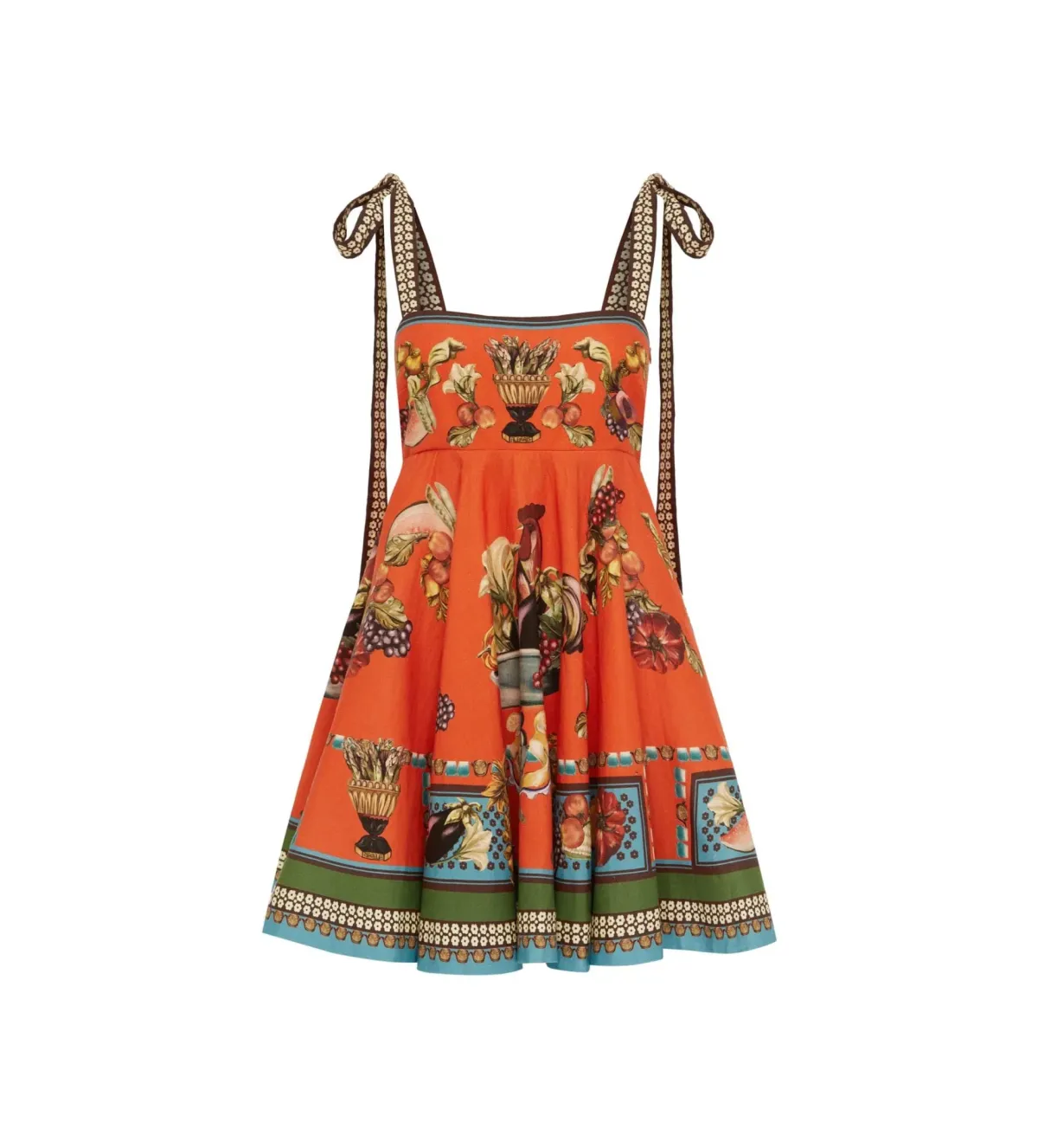 Alemais Rocco Mini Sundress Orange Print Size AU 16 - Image 5