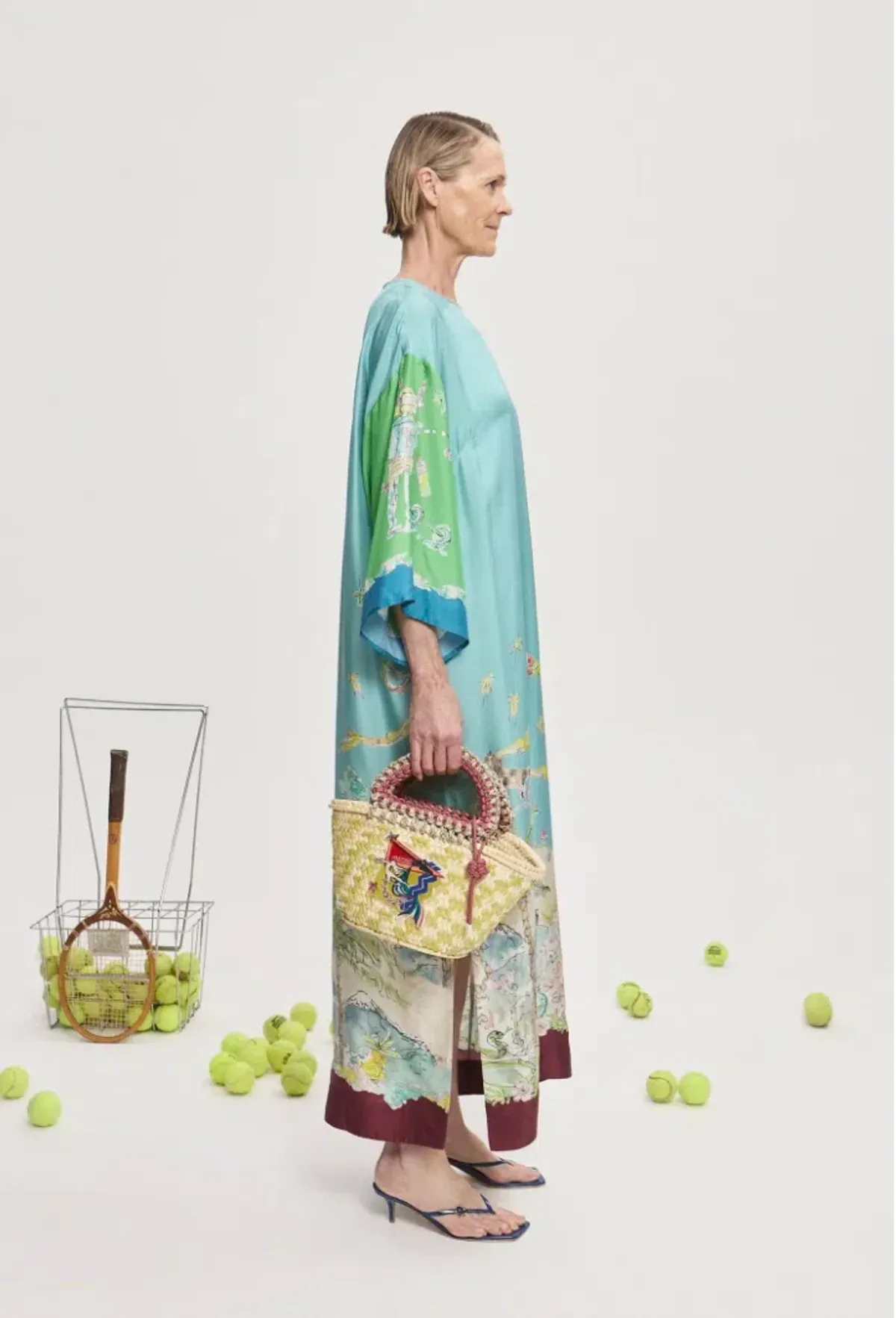 Alemais Daria Silk Midi Dress  Multi Size 16 - Image 3