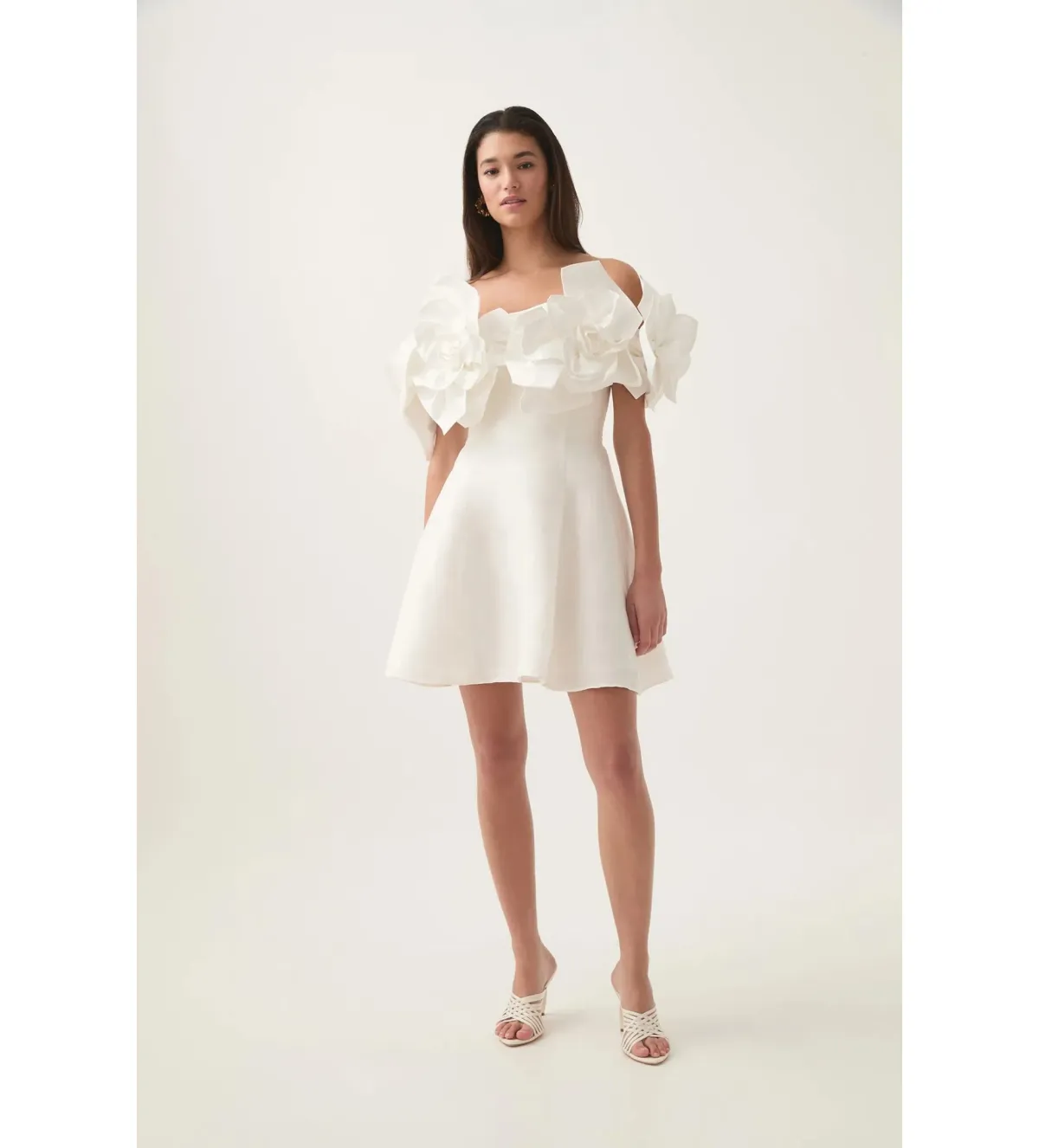 Aje Etta Mini Dress Ivory Size AU 12 - Image 1