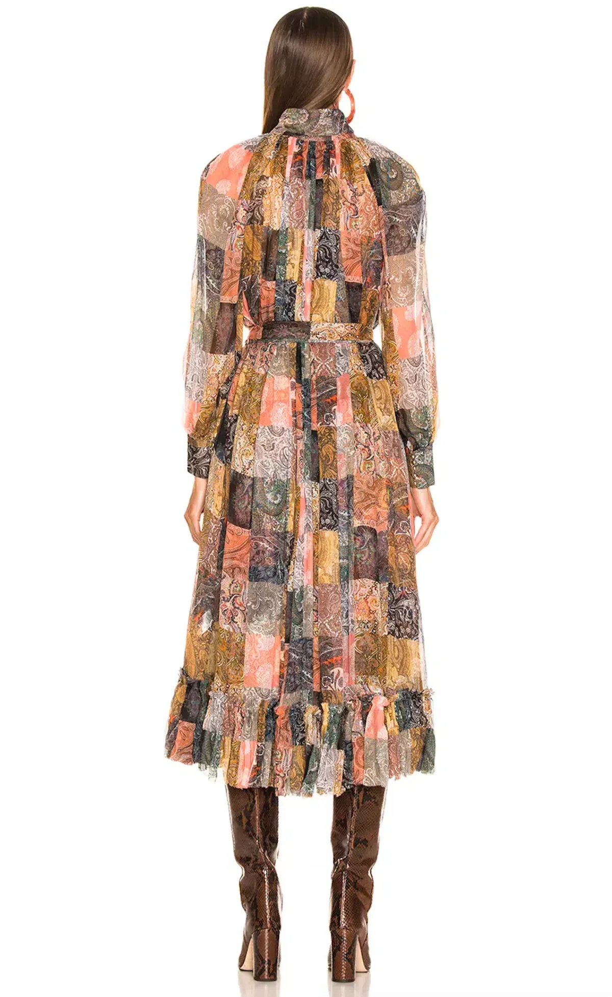 Zimmermann Ninety Six Smock Dress Multi Print Size 2 AU 12 - Image 2