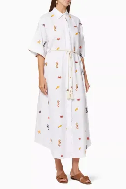 Alemais Under The Sea Shirtdress Ivory Size 8 for rent on The Volte - image 1