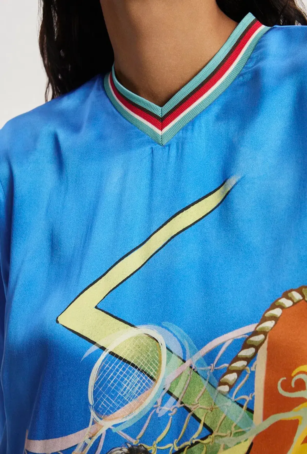 Alemais Lucky Pace Silk Midi Dress Print Size 16 - Image 4