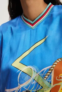 Alemais Lucky Pace Silk Midi Dress Print Size 16 for rent on The Volte - image 4