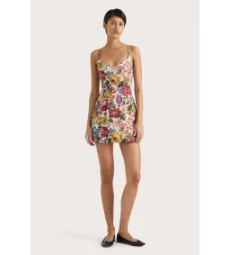 Faithfull the Brand Sanne Mini Dress Colette Floral Multi Size AU 8 for rent on The Volte - image 1