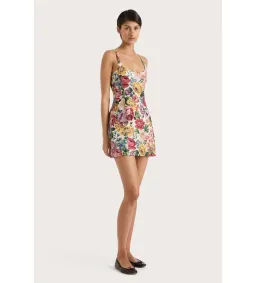 Faithfull the Brand Sanne Mini Dress Colette Floral Multi Size AU 8 for rent on The Volte - image 2