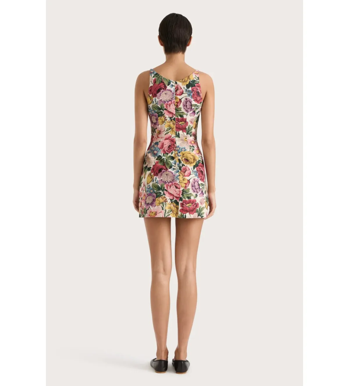 Faithfull the Brand Sanne Mini Dress Colette Floral Multi Size AU 8 - Image 3