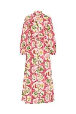 Palm Noosa Noddy Shirt Dress Pink Citrus Tile Size AU 10 for rent on The Volte - image 2